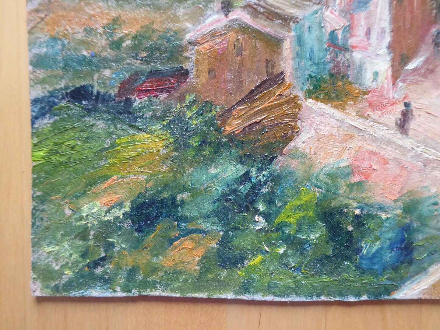 SMALL OIL PAINTING WORK BY SPANISH PAINTER J. HERRANZ LANDSCAPE MD2 