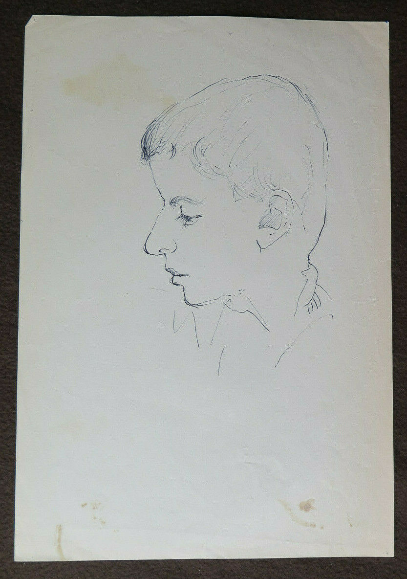 DRAWING ON PAPER STUDY FACES HUMAN BODY SKETCH SKETCH ART PAINTER P28.8