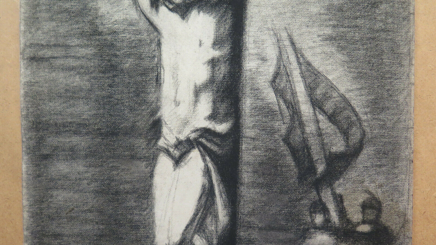 CROCIFISSIONE DI GESÙ CRISTO QUADRO ANTICO ARTISTA Pierre Duteurtre DUT BM53.1 d