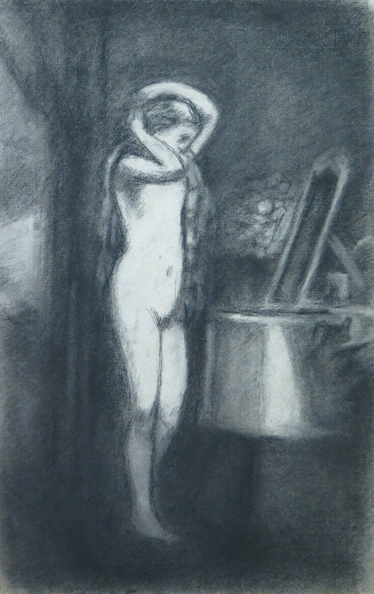 NUDO FEMMINILE GRANDE DISEGNO ANTICO ARTISTA Pierre Duteurtre detto DUT BM53.1