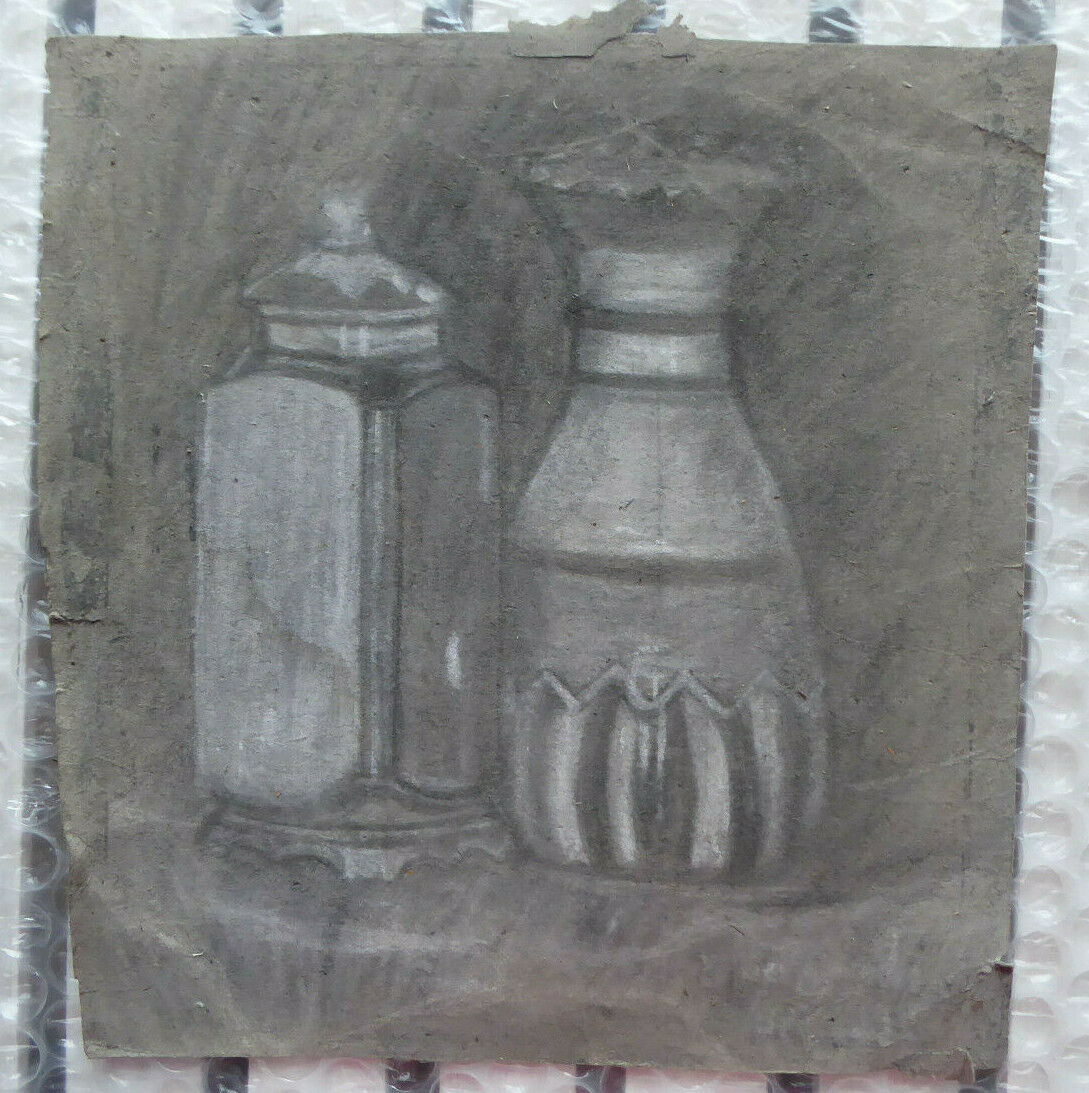 VECCHIO DISEGNO MATITA SU CARTONCINO STUDIO PREPARATORIO SPAGNA EPOCA '900 MD10 - Belbello Antiques