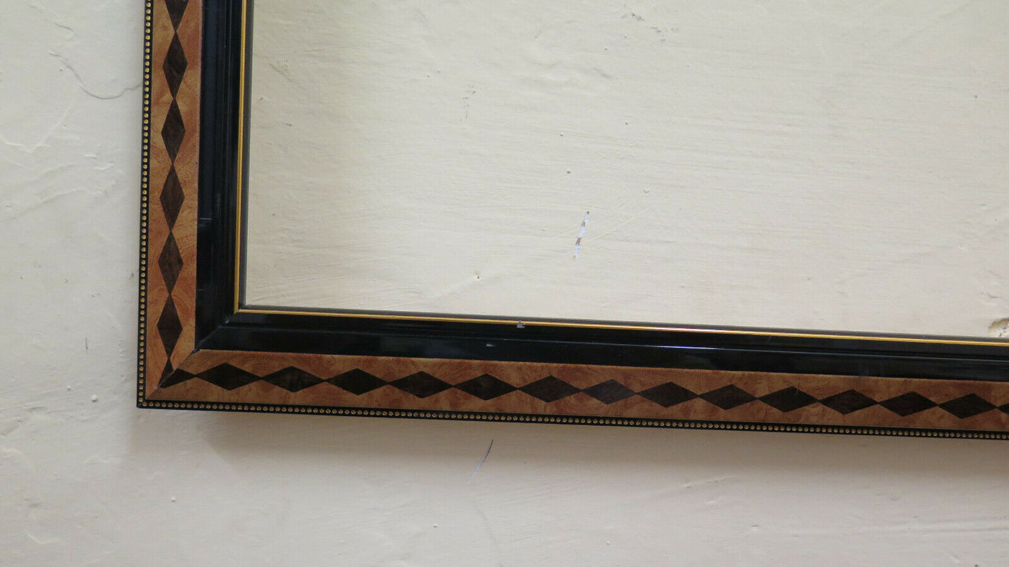 44x66 cm VINTAGE WOODEN FRAME FROM THE 70S WITH RHOMBUS DESIGN FOR BM52 PAINTINGS 