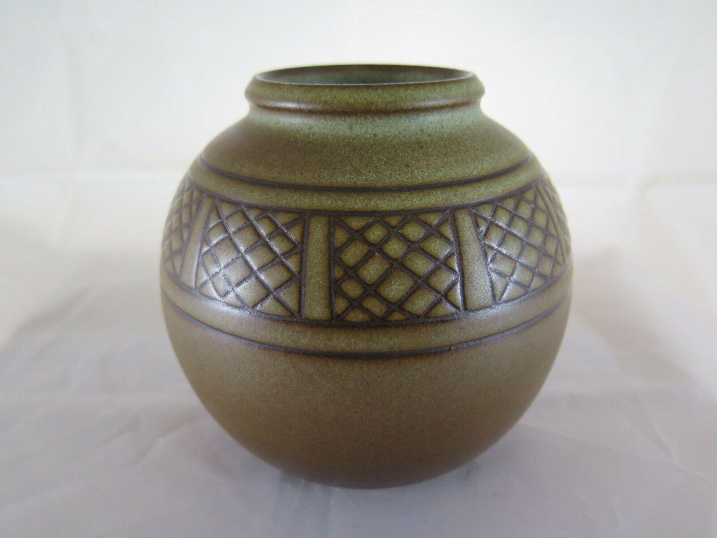 VASO IN CERAMICA VINTAGE META' 900 VINTAGE CERAMIC VASE DENMARK MID XXTH R40 - Belbello Antiques