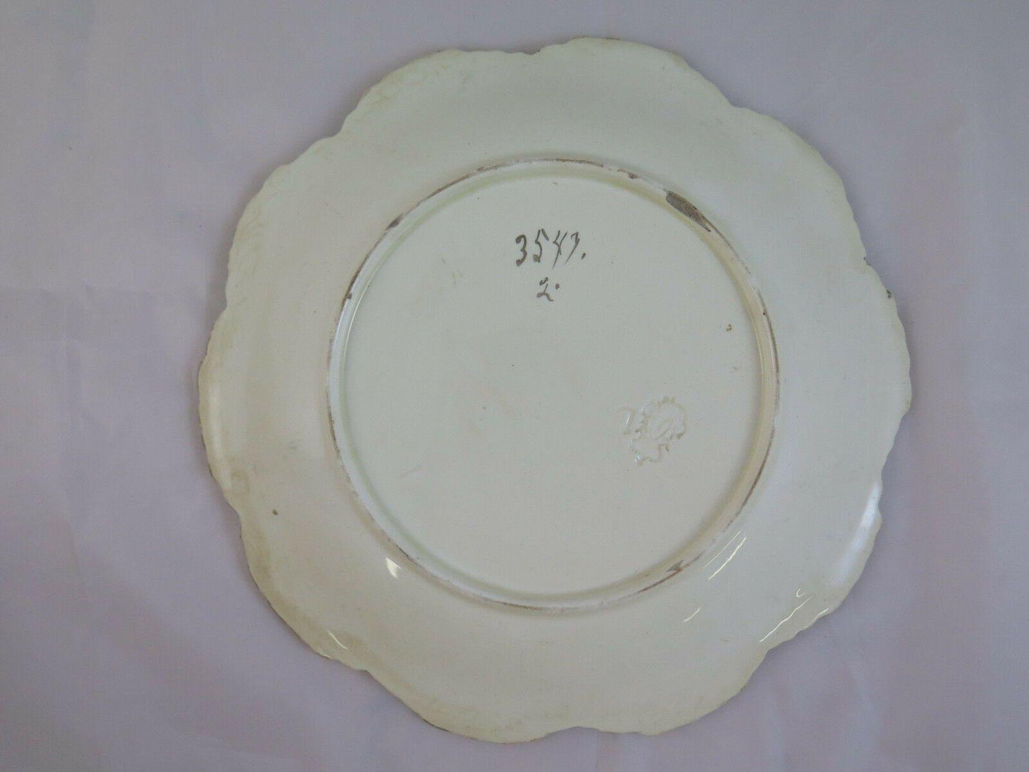 ANTICO PIATTO IN CERAMICA CENTROTAVOLA MARCHIATO ANTIQUE CERAMIC PLATE R57 - Belbello Antiques