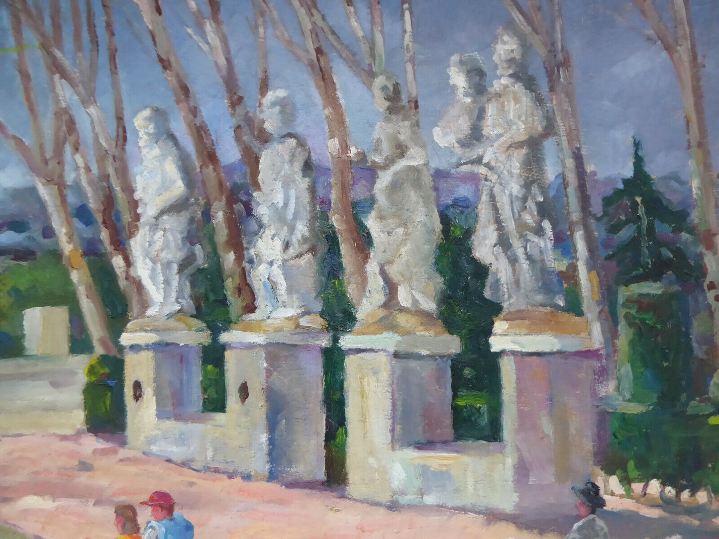 PLAZA DE ORIENTE MADRID VECCHIO QUADRO FIRMATO VICENTE SEGURA (1930-2015) MD6 - Belbello Antiques