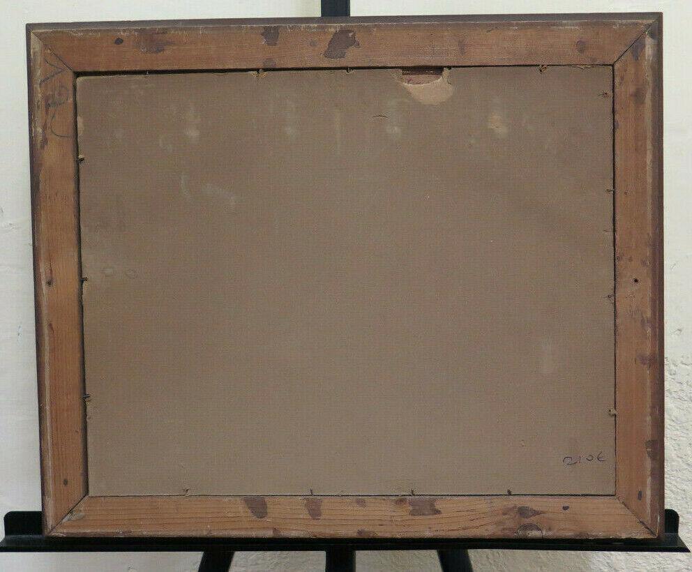 QUADRO ANTICO BAITA DI MONTAGNA PAESAGGIO ALPI ALPINO FIRMATO MAIGOT BM46 - Belbello Antiques