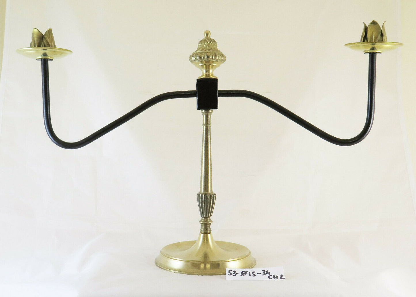 ABAT-JOUR DESK TABLE LAMP IN VINTAGE BRASS HANDMADE 3 LIGHTS CH2 