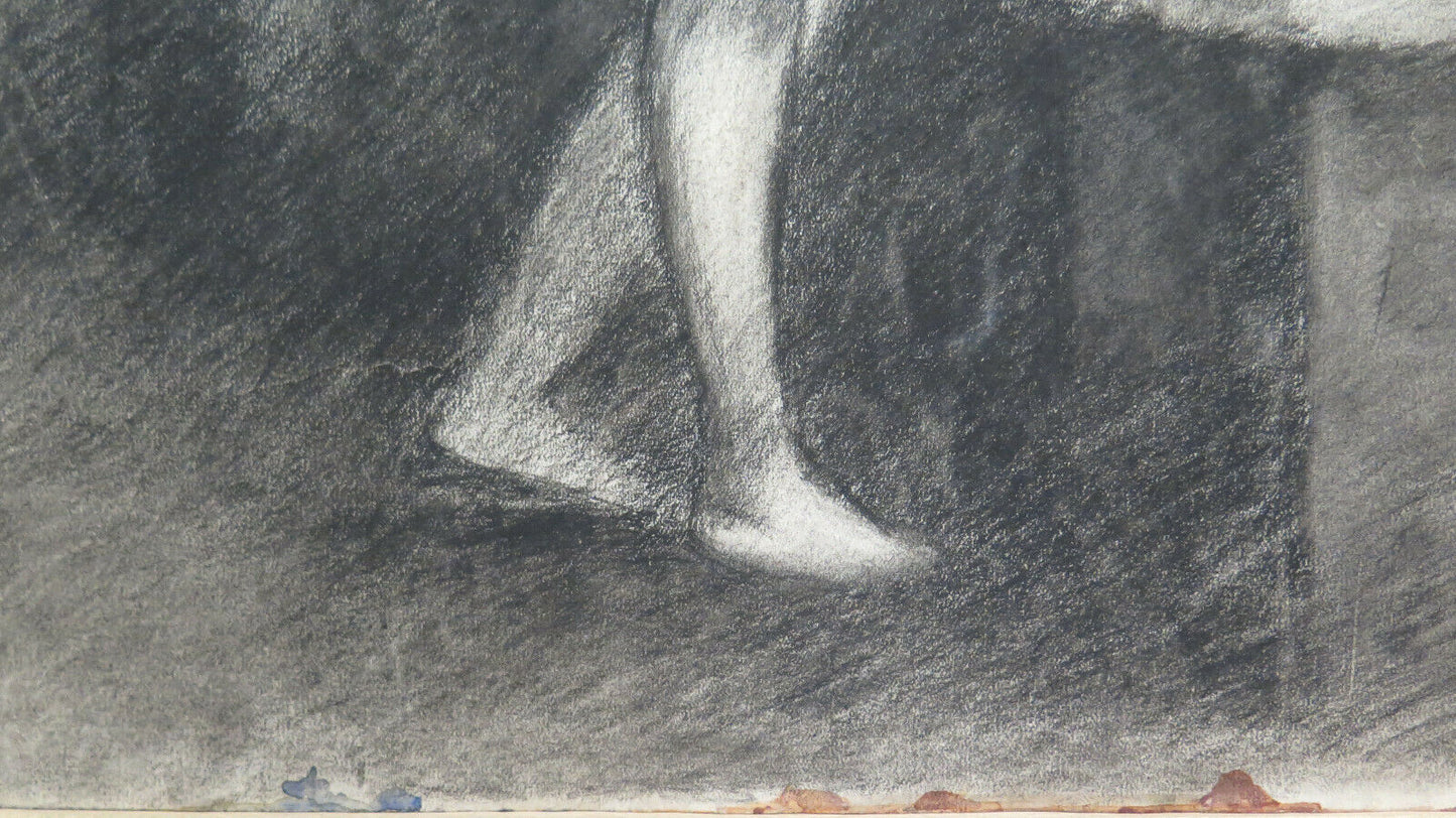 DISEGNO ANTICO NUDO FEMMINILE CLASSICO ARTISTA Pierre Duteurtre detto DUT BM53.1