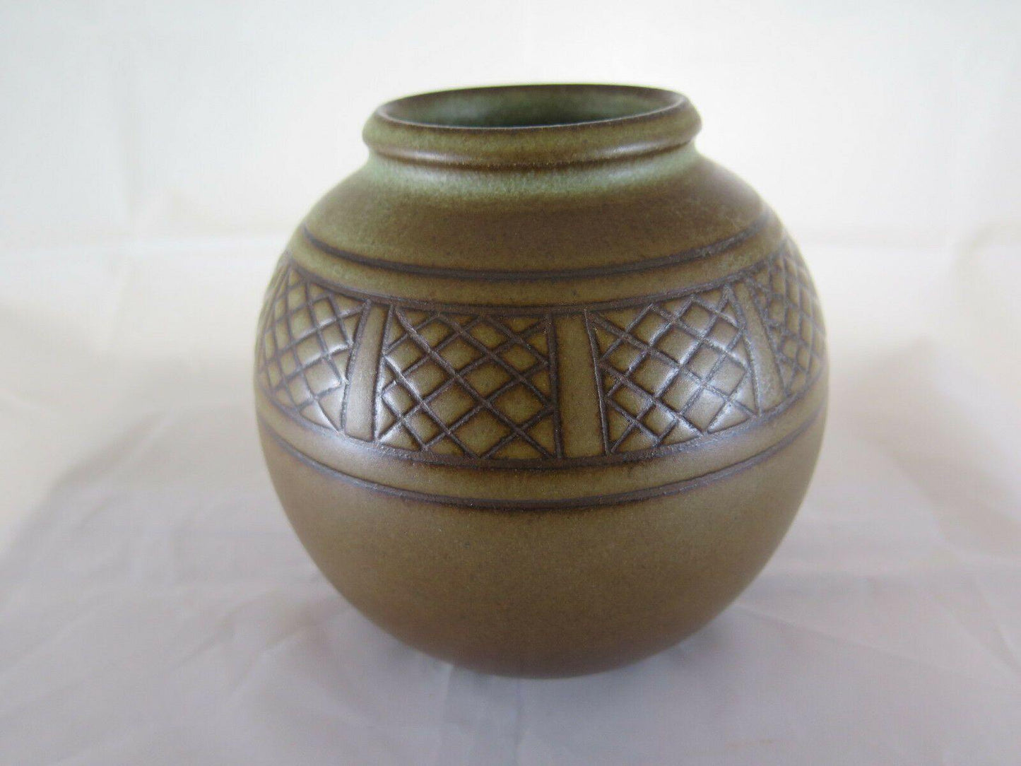 VASO IN CERAMICA VINTAGE META' 900 VINTAGE CERAMIC VASE DENMARK MID XXTH R40 - Belbello Antiques