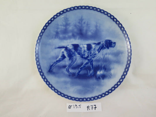 PIATTO IN CERAMICA TOVE SVENDSEN HUNDEPLATTE DEUTSCH STICKELHAAR DANIMARCA R77 - Belbello Antiques