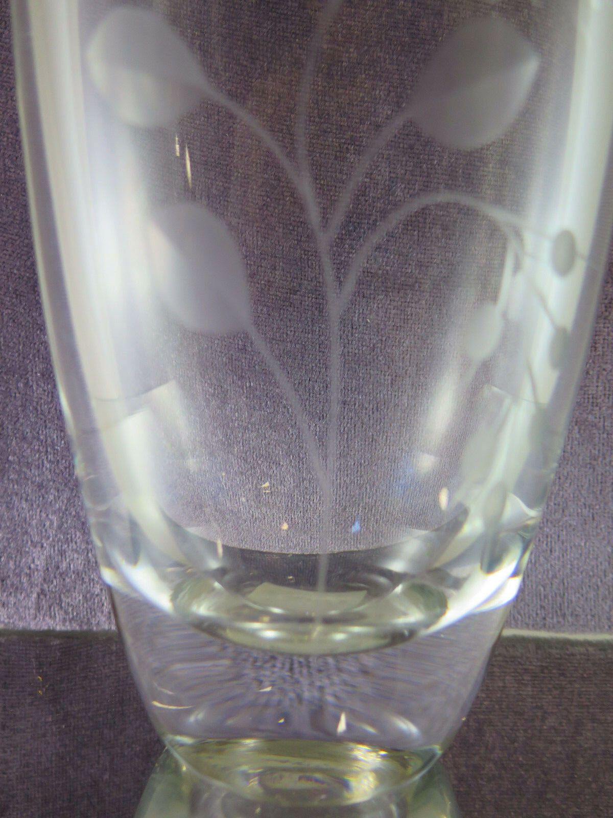 FINE VASO IN VETRO VINTAGE DANIMARCA XX SECOLO ORIGINALE DENMARK GLASS R45 - Belbello Antiques