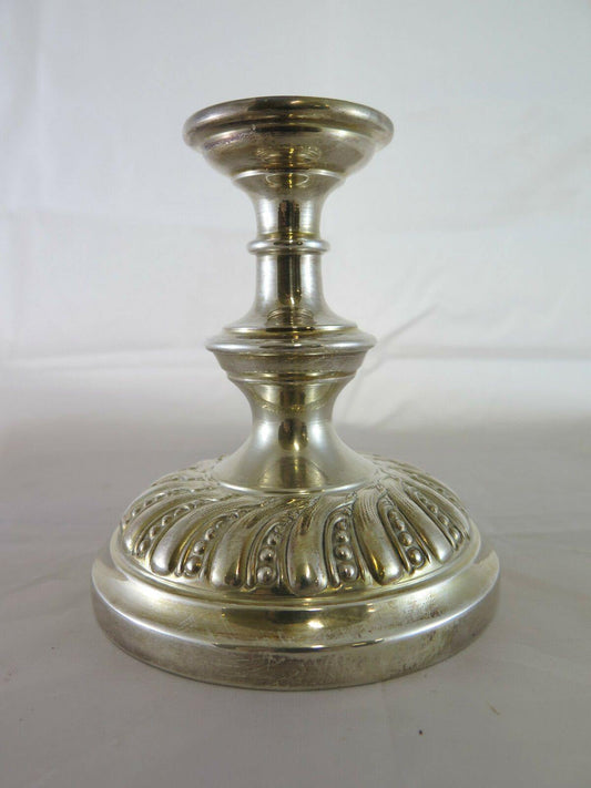 ANTICO CANDELIERE IN SHEFFIELD DI PICCOLE DIMENSIONI VINTAGE CANDLEHOLDER R47 - Belbello Antiques