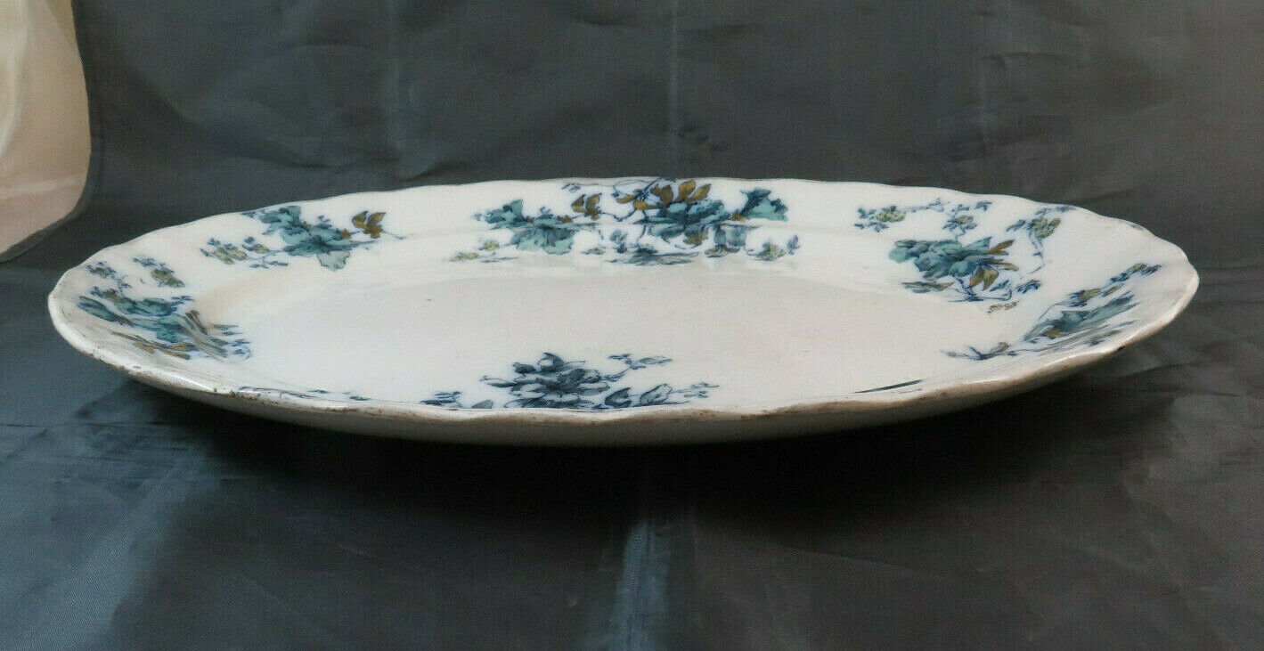 ANTIQUE CERAMIC SERVING PLATE LATE MAYERS TRENTHAM ENGLAND BM34 