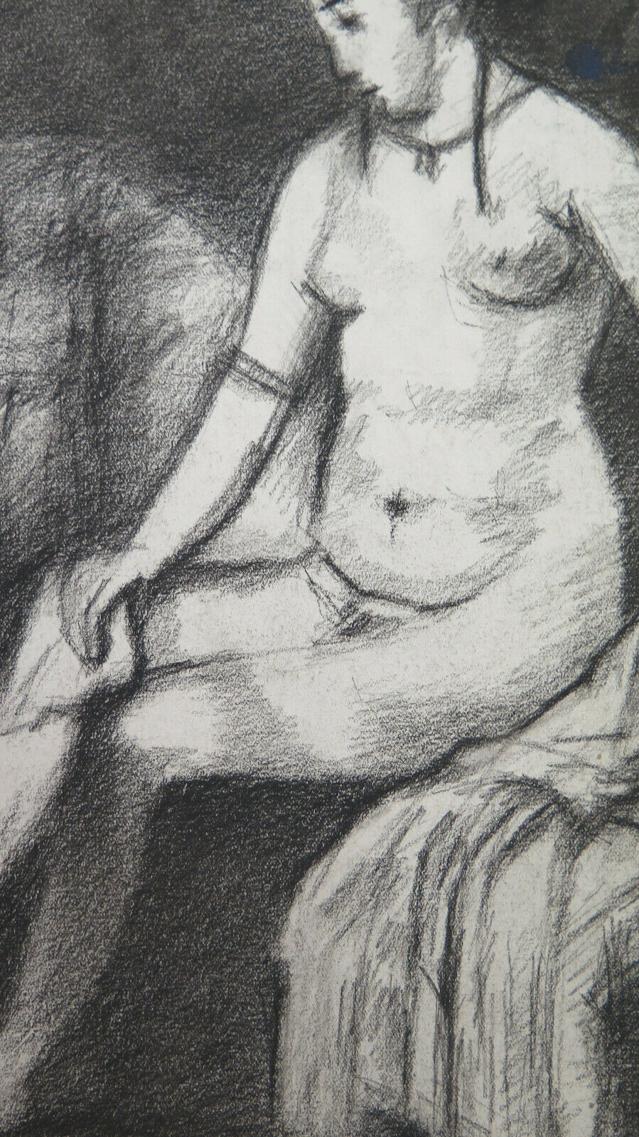 NUDO DISEGNO ANTICO OPERA DEL PITTORE FRANCESE Pierre Duteurtre DUT BM53.1