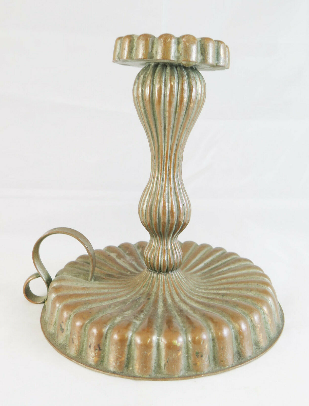 ANTIQUE METAL CANDLESTICK LATE 19TH CENTURY ANTIQUE CANDLE HOLDER G13 