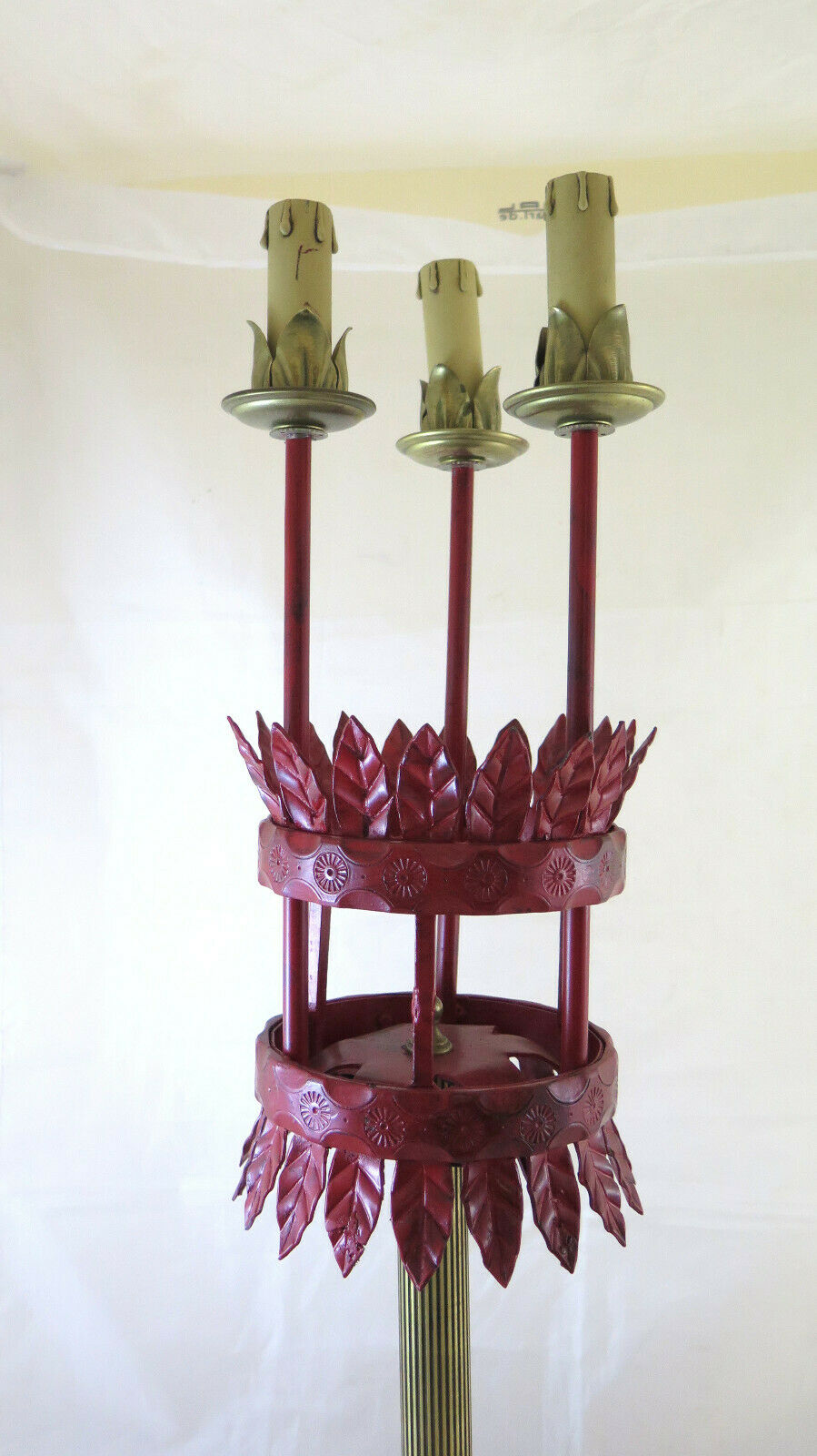 LAMPADA DA TAVOLO O TERRA DESIGN VINTAGE IN FERRO BATUTTO FORGIATO A MANO CH6