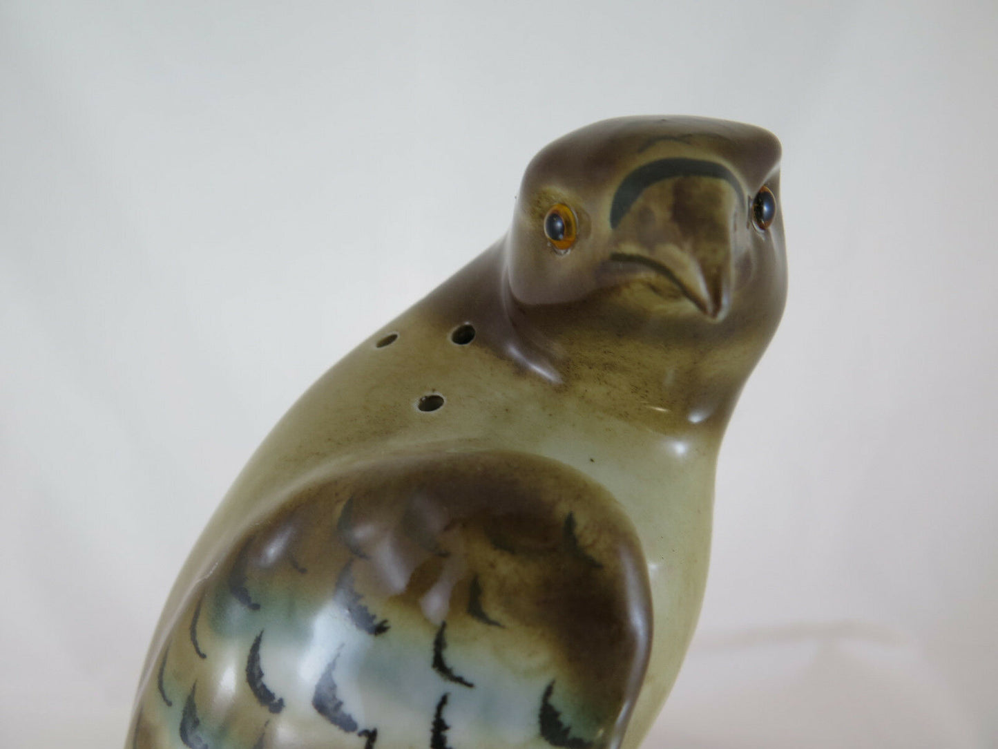 DELICIOUS VEILLEUSE BEDSIDE LAMP IN CERAMIC HAWK SHAPE VINTAGE R55