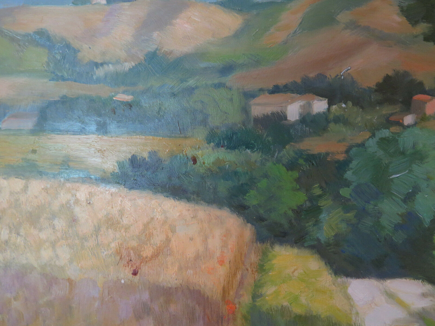 MODERN VINTAGE PAINTING 1900 LANDSCAPE IMPRESSIONIST STYLE ORIGINAL SIGNED p6