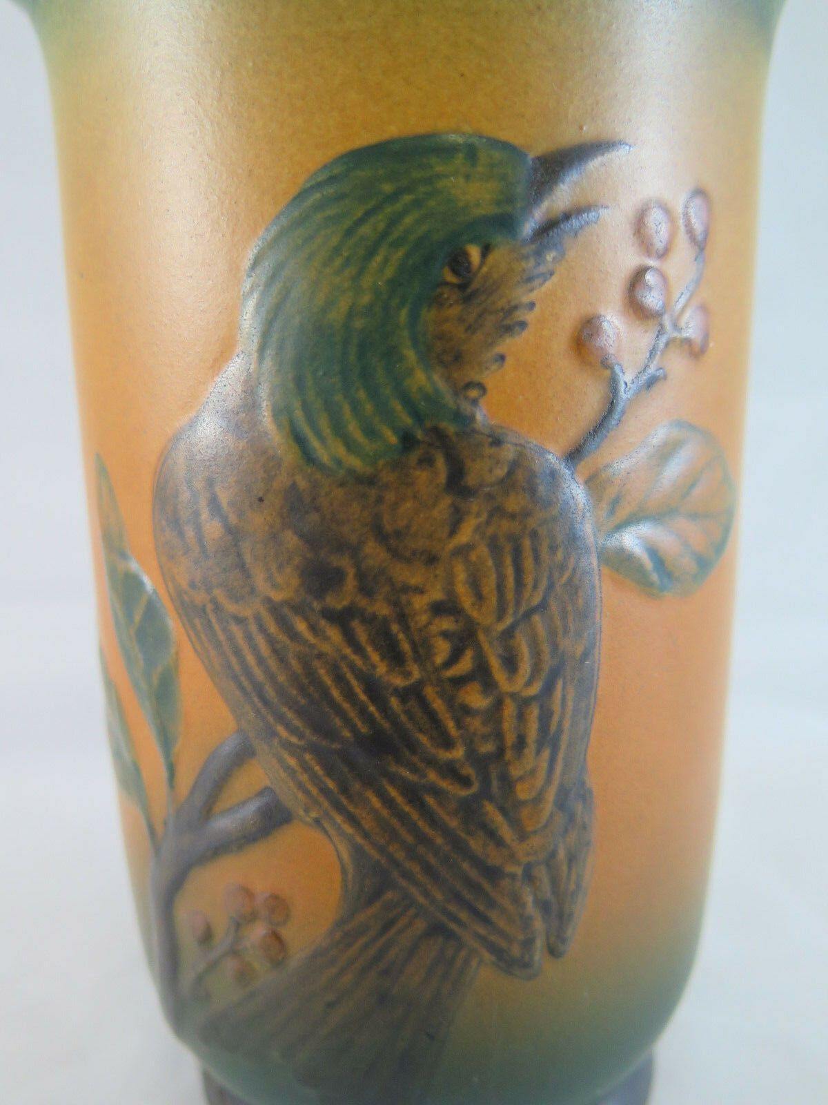 ANTICO VASO IN CERAMICA VINTAGE P. IPSEN POTTERY DENMARK VASE DANIMARCA P&E R75 - Belbello Antiques