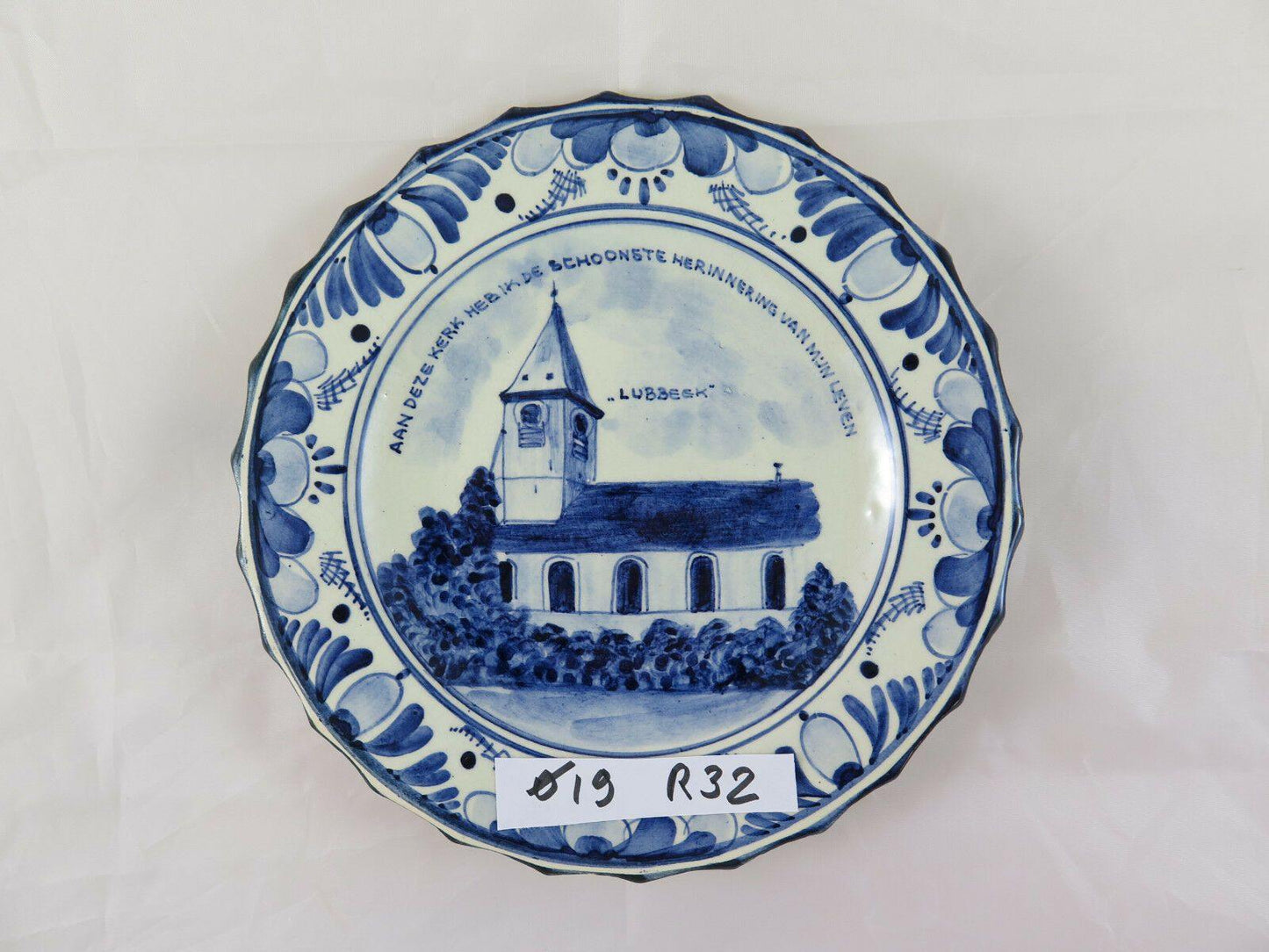 PIATTO IN CERAMICA DA COLLEZIONE DI LUBECCA GERMANIA CERAMIC Lübeck PLATE R32 - Belbello Antiques