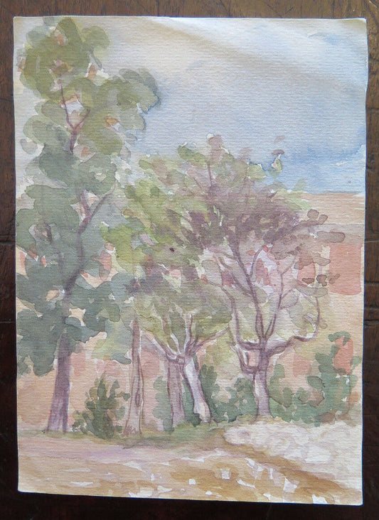 ANCIENT PAINTING SKETCH FOR COUNTRY LANDSCAPE IMPRESSIONIST STYLE P28.4