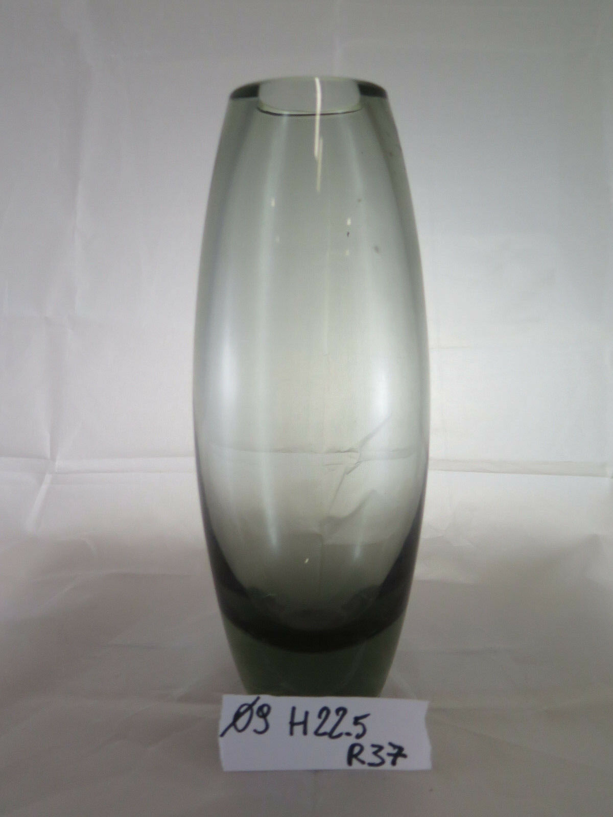 FINE GLASS VASE HOLMEGAARD ​​COLLECTIBLE ORIGINAL DENMARK DENMARK R37