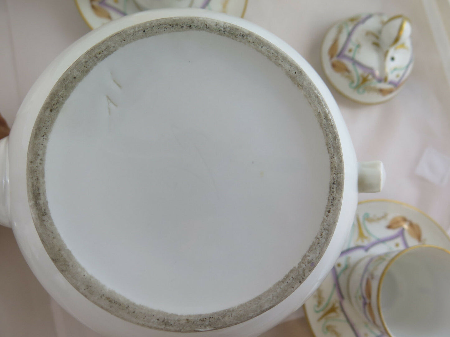 TEA OR COFFEE SERVICE FOR SIX PEOPLE CUPS MILK JUG SUGAR BOWL COFFEE R34