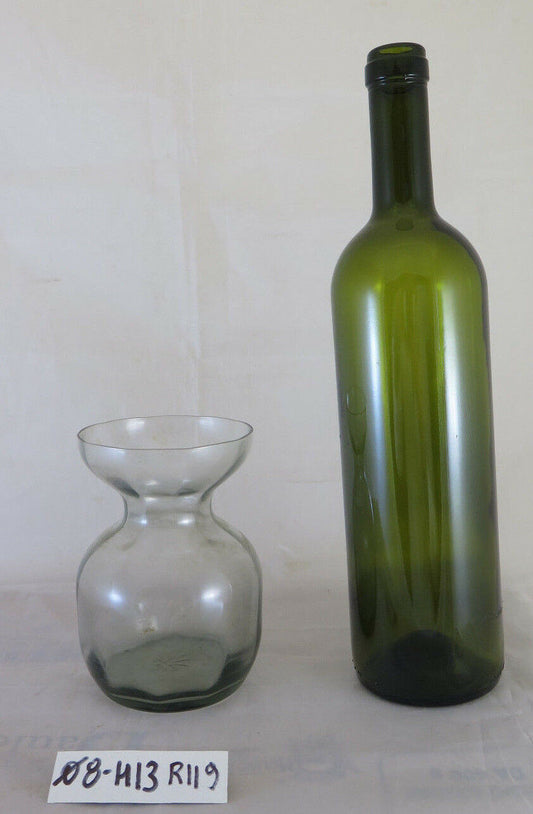 VINTAGE TULIPS VASE IN DENMARK GLASS MID 1900'S TULI POT R119