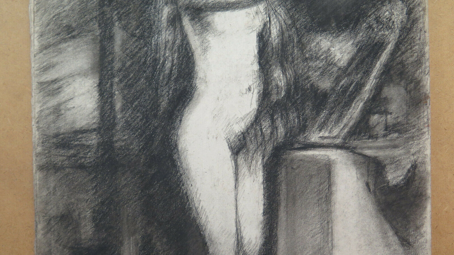 DISEGNO ANTICO NUDO FEMMINILE CLASSICO ARTISTA Pierre Duteurtre detto DUT BM53.1