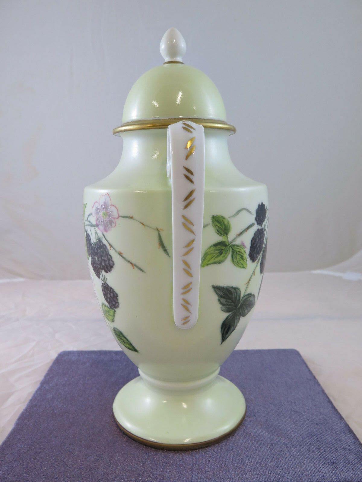 ANTICO VASO IN PORCELLANA DIPINTA A MANO GERMANIA HEINRICH PORCELAIN VASE r11 - Belbello Antiques