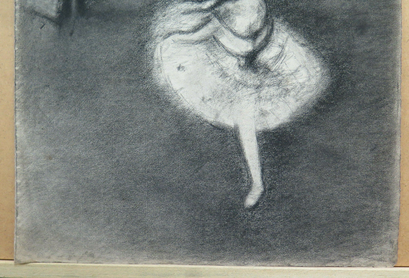 ANTIQUE DRAWING Pierre Eugène Duteurtre DUT INSPIRED ETOILE DEGAS Ballet BM53.1 