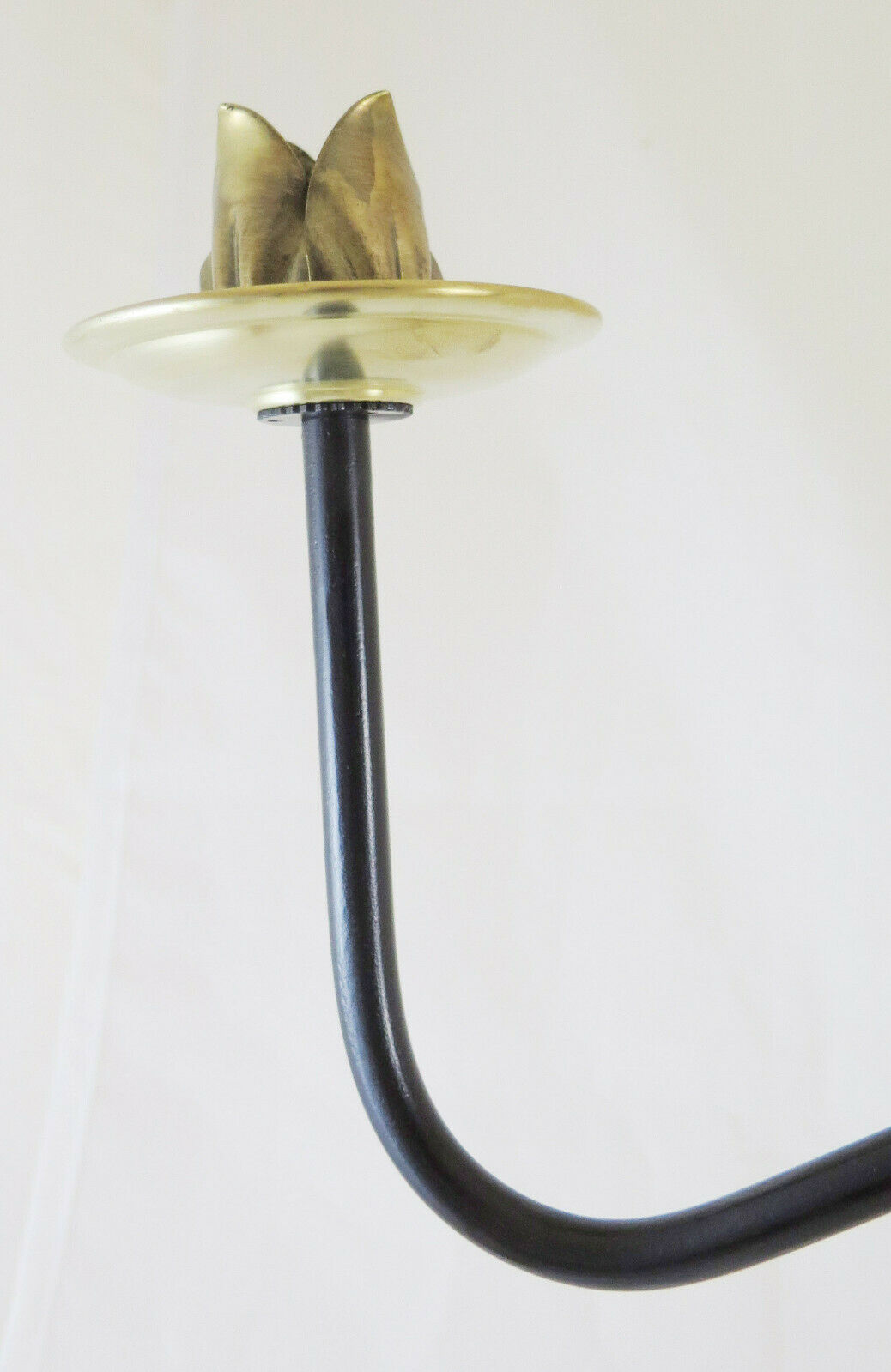 ABAT-JOUR DESK TABLE LAMP IN VINTAGE BRASS HANDMADE 3 LIGHTS CH2 