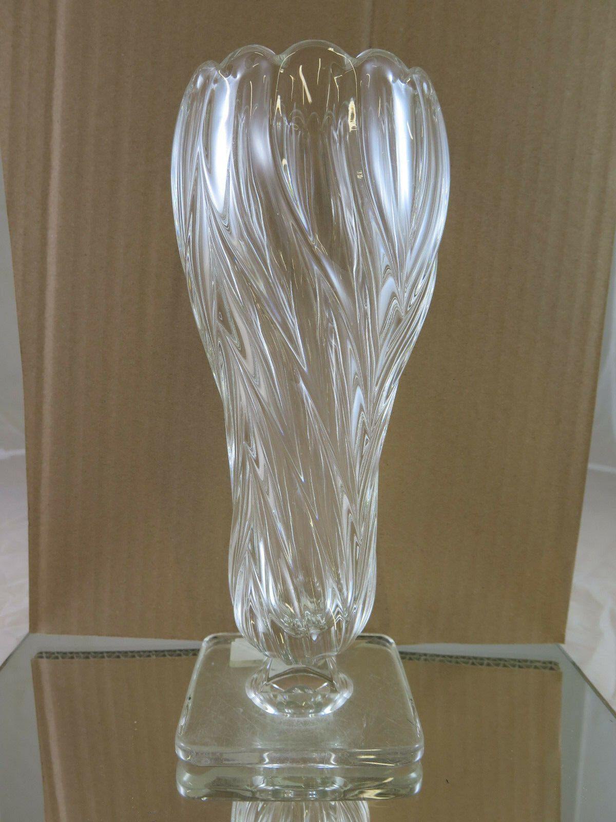 VASO IN VETRO DESIGN VINTAGE Josef Inwald glassworks DESIGN Rudolf Schrot R24 - Belbello Antiques