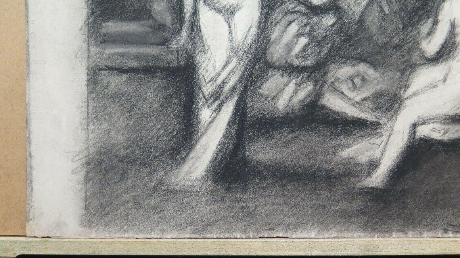 DISEGNO ANTICO CON NUDI STILE NEOCLASSICO ARTISTA Pierre Duteurtre DUT BM53.1 - Belbello Antiques