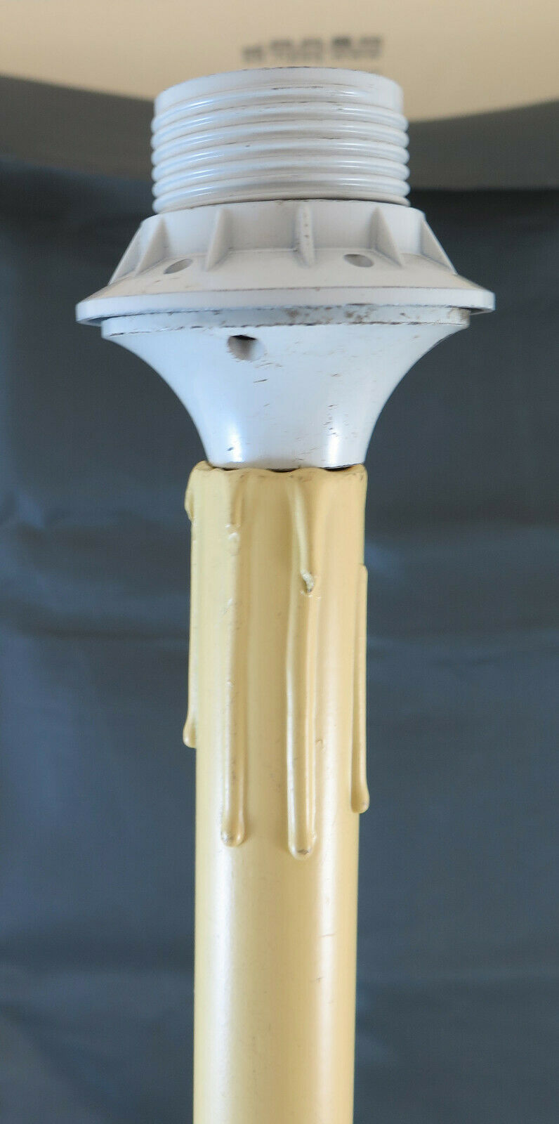 LARGE VINTAGE TABLE LAMP IN BRASS ABAT JOUR HANDMADE CH2 