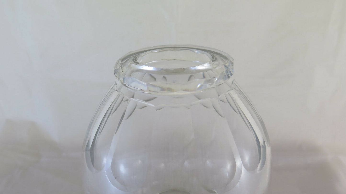 VINTAGE GROUND GLASS KITCHEN VASE FROM SCANDINAVIA GLASS R118