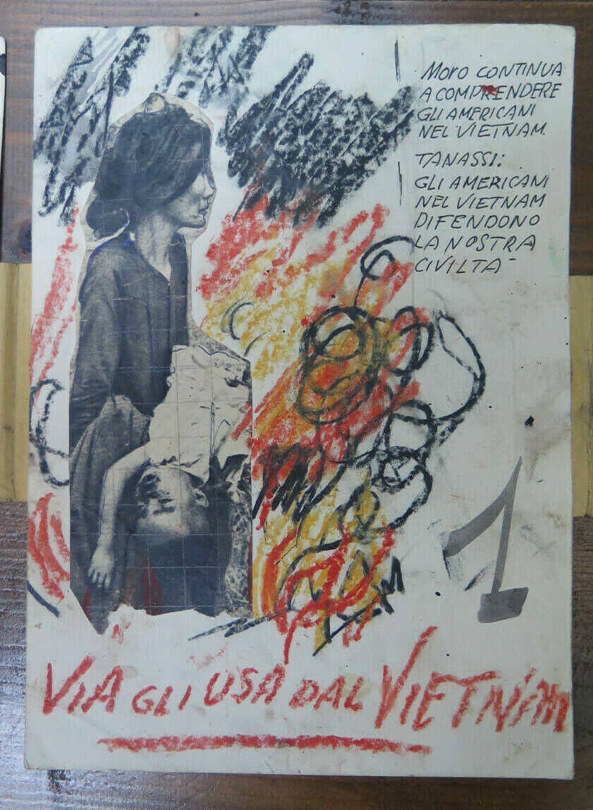 SKETCH FOR COMMUNIST POLITICAL FLYER OF THE 60S LEFT 10 SHEETS P28.6