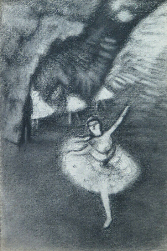 ANTIQUE DRAWING Pierre Eugène Duteurtre DUT INSPIRED ETOILE DEGAS Ballet BM53.1 