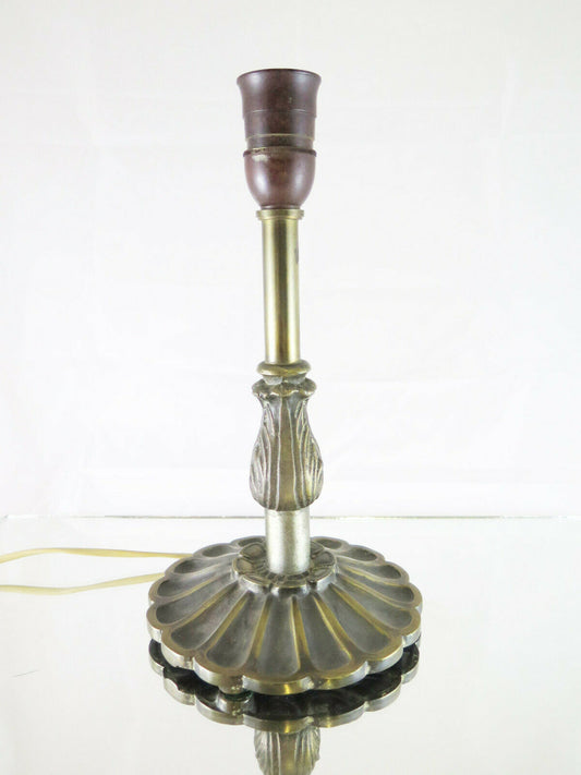 ABAT JOUR BRONZE TABLE LAMP IN EARLY TWENTIETH CENTURY BAROQUE STYLE 1900 R43 