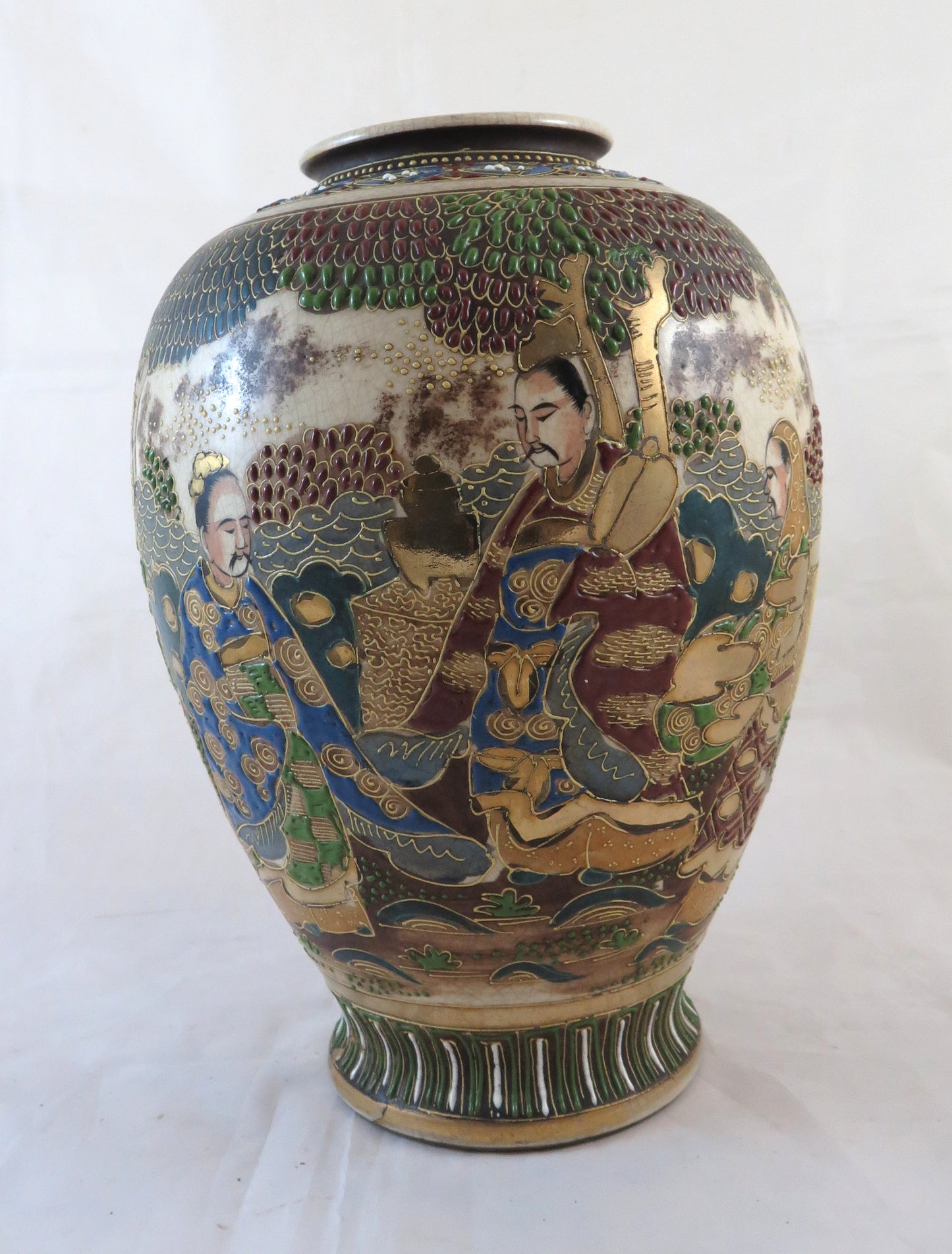 VASO IN CERAMICA GIAPPONESE GIAPPONE ASIA VINTAGE META' DEL 20 SECOLO BM20