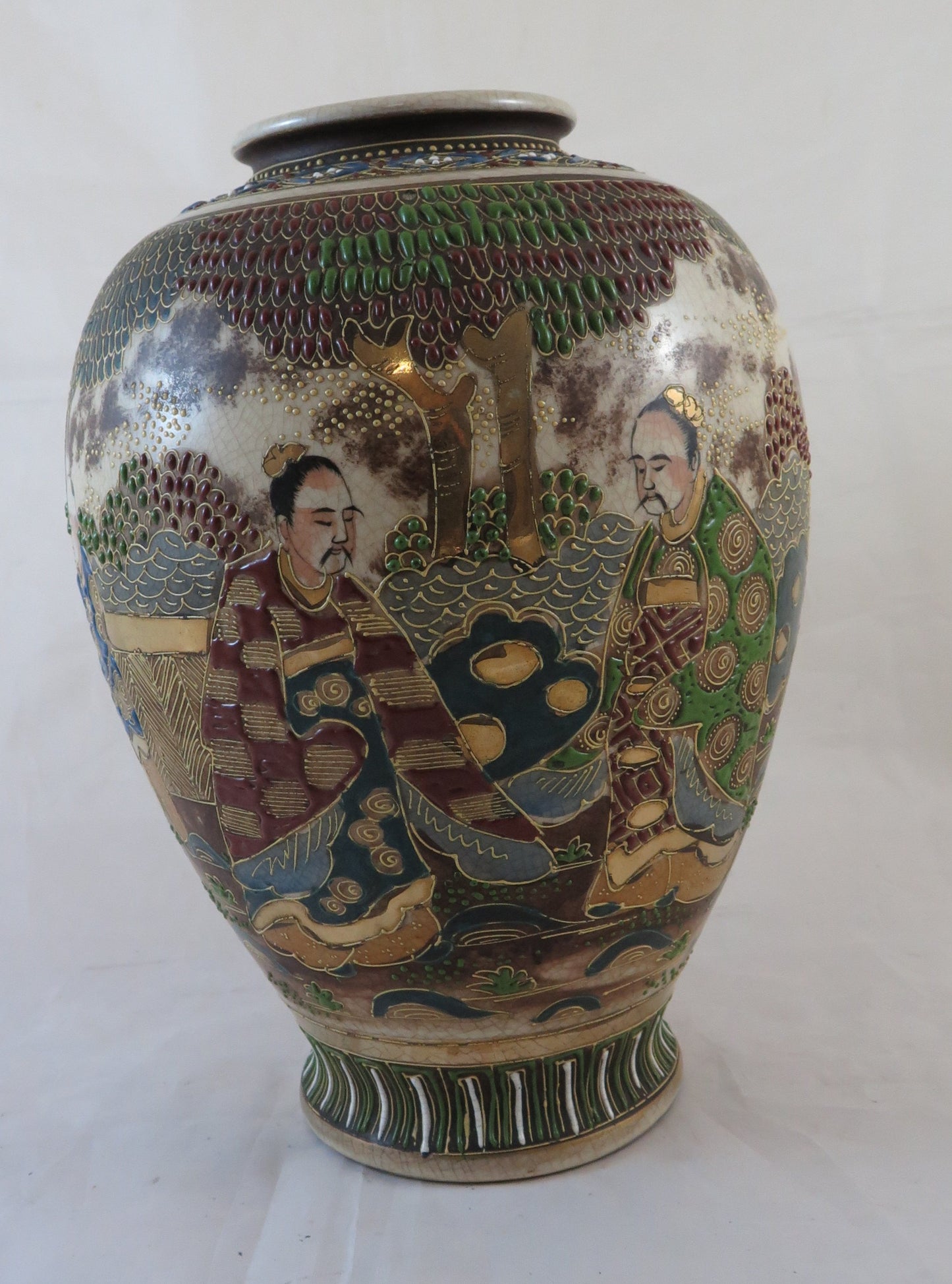 VASO IN CERAMICA GIAPPONESE GIAPPONE ASIA VINTAGE META' DEL 20 SECOLO BM20