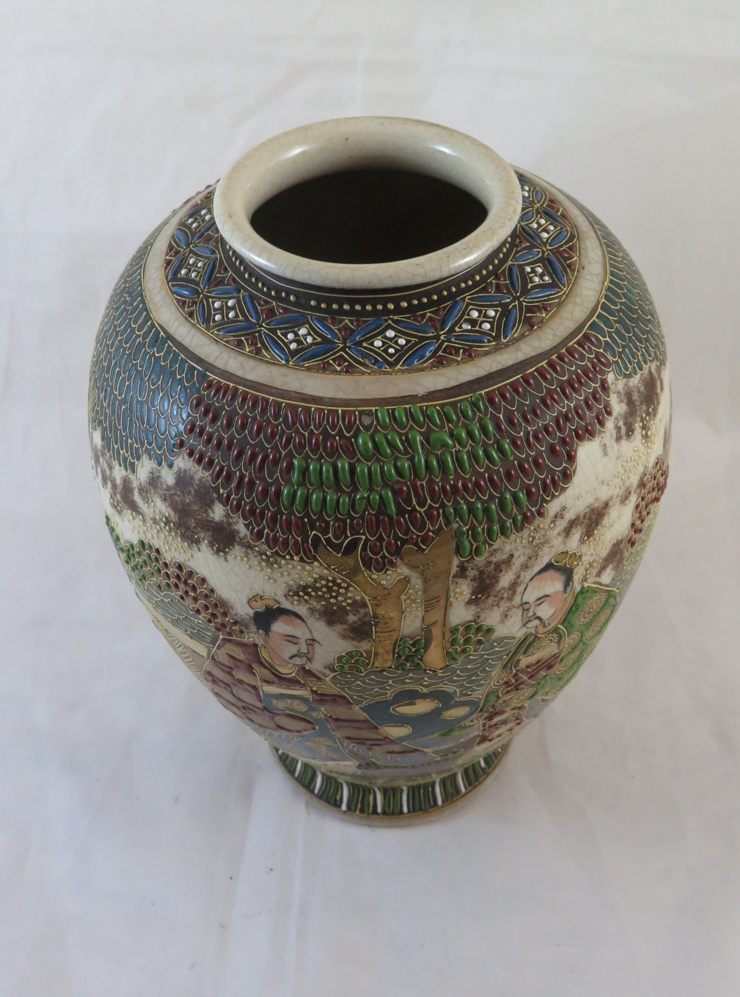 VASO IN CERAMICA GIAPPONESE GIAPPONE ASIA VINTAGE META' DEL 20 SECOLO BM20