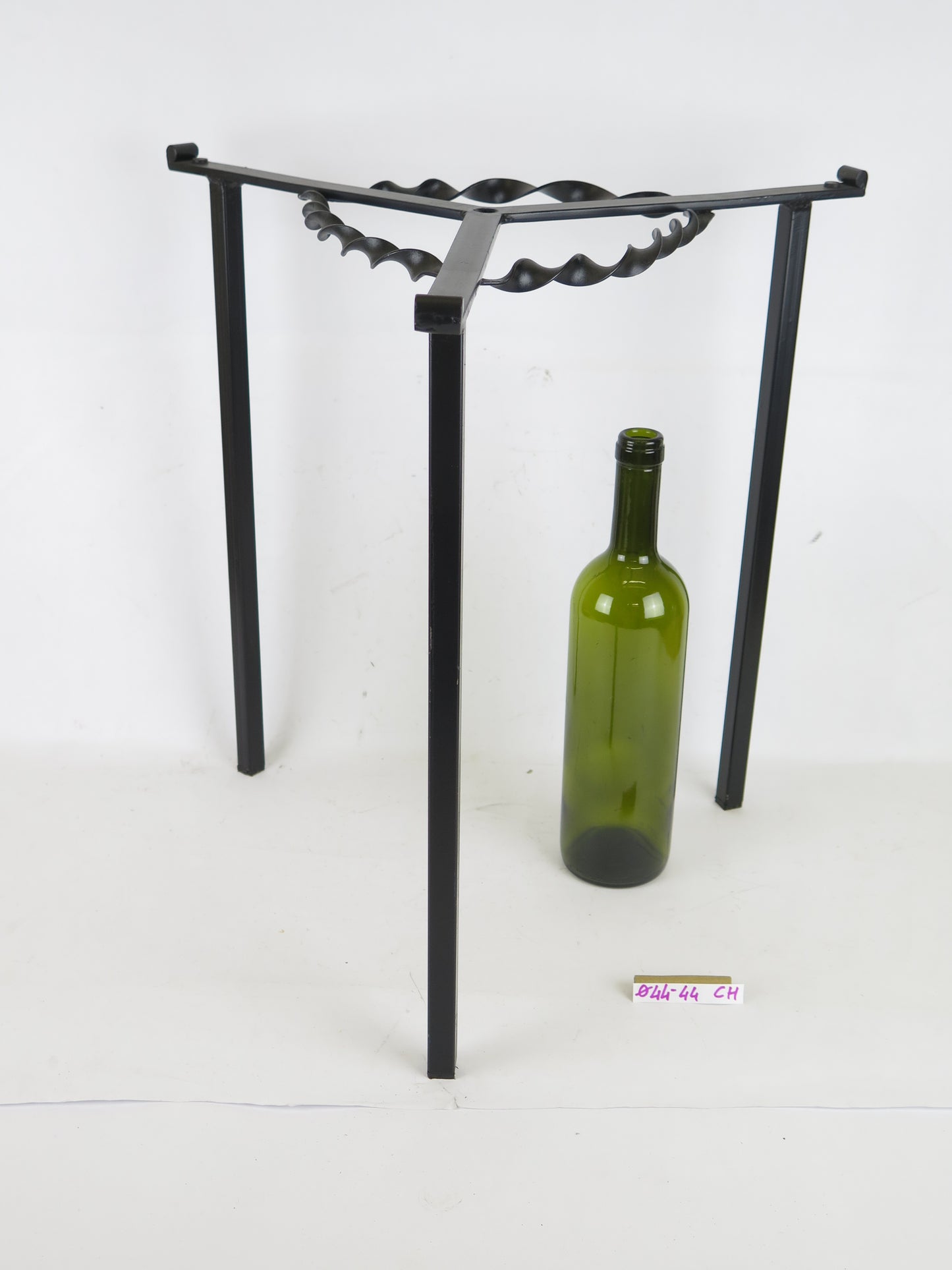 OLD HIGH QUALITY HAND FORGED WROUGHT IRON TABLE CH