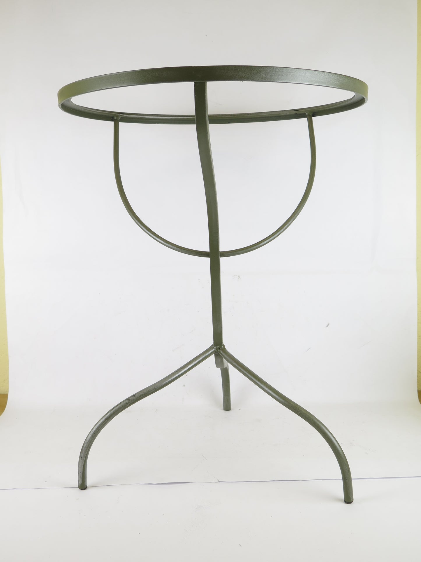 HIGH QUALITY HAND FORGED WROUGHT IRON VINTAGE ROUND TABLE CH