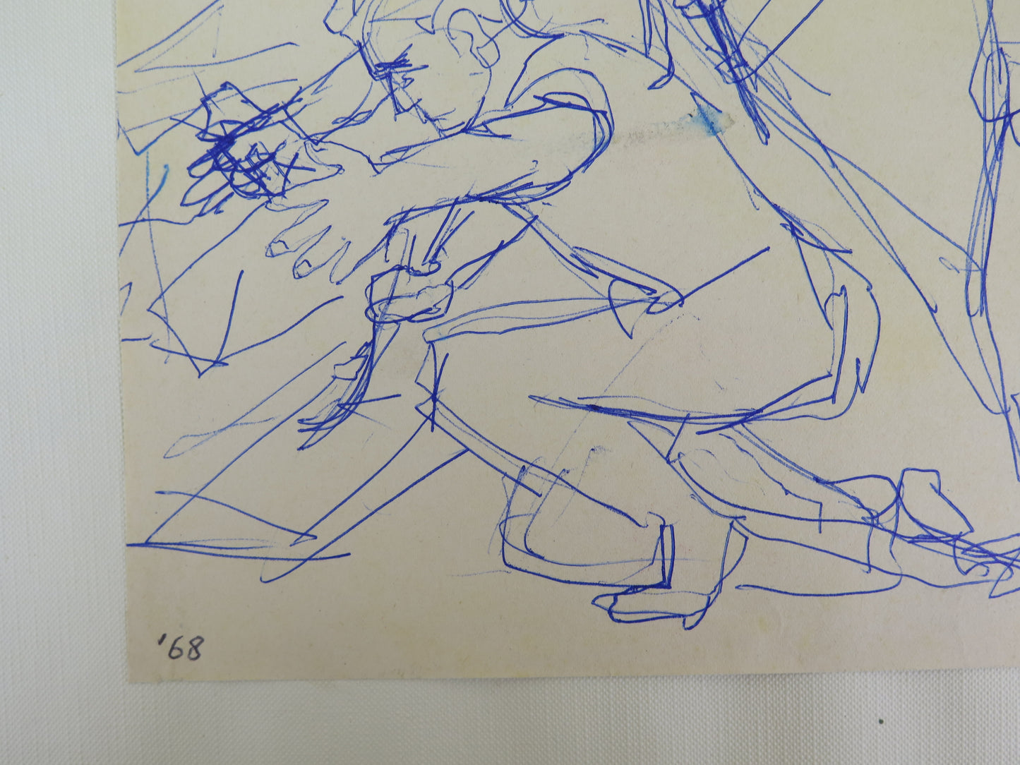 OLD DRAWING PEN ON PAPER SIGNED WORK BY THE MODENESE PAINTER PANCALDI P28.2
