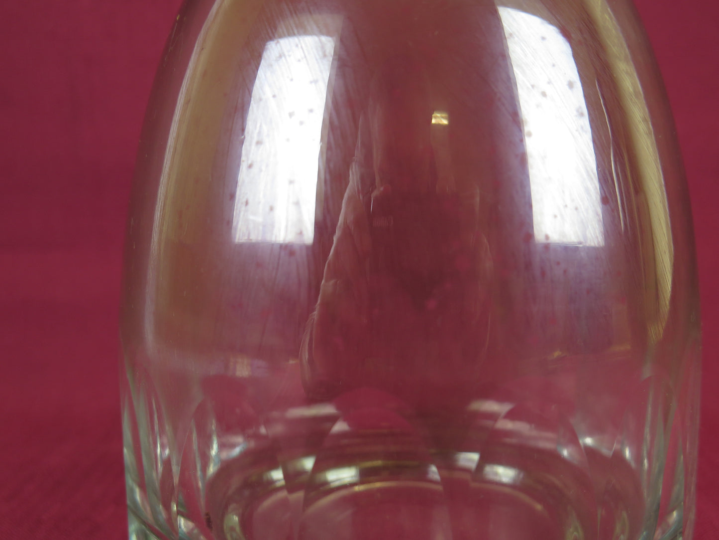 ANTIQUE GLASS LIQUOR BOTTLE METAL STOP EARLY CENTURY DENMARK R147