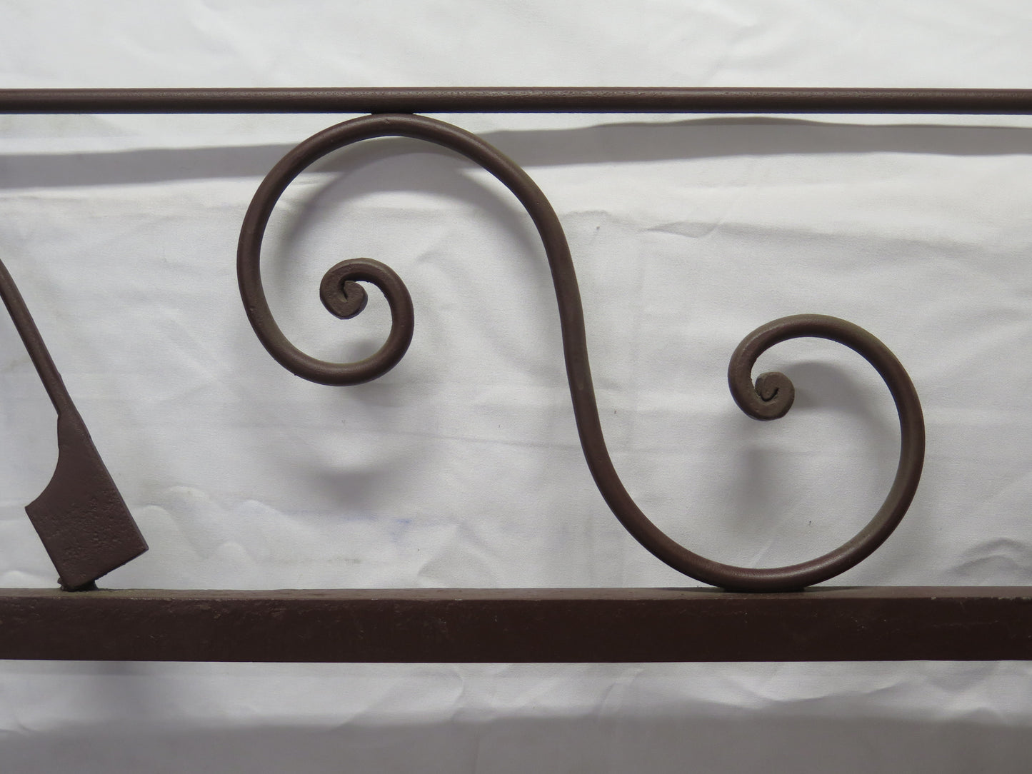VINTAGE HAND FORGED WROUGHT IRON HEADBOARD FOR DOUBLE BED 60 CH