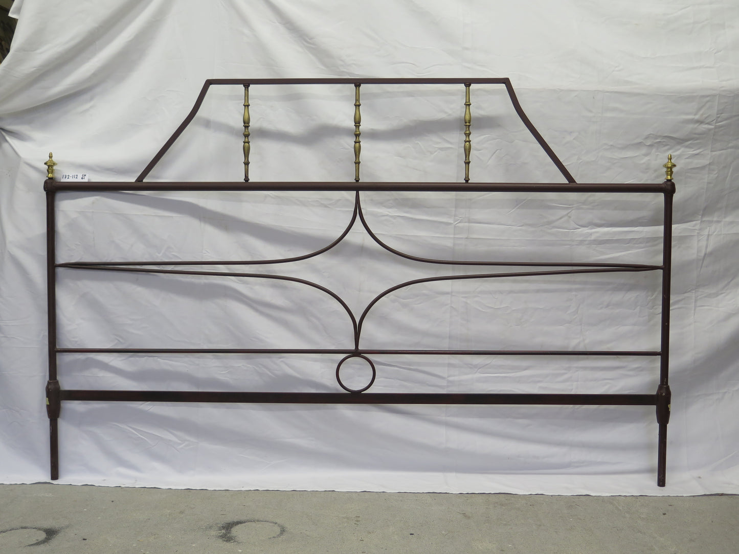 VINTAGE HAND FORGED WROUGHT IRON HEADBOARD FOR DOUBLE BED 61 CH