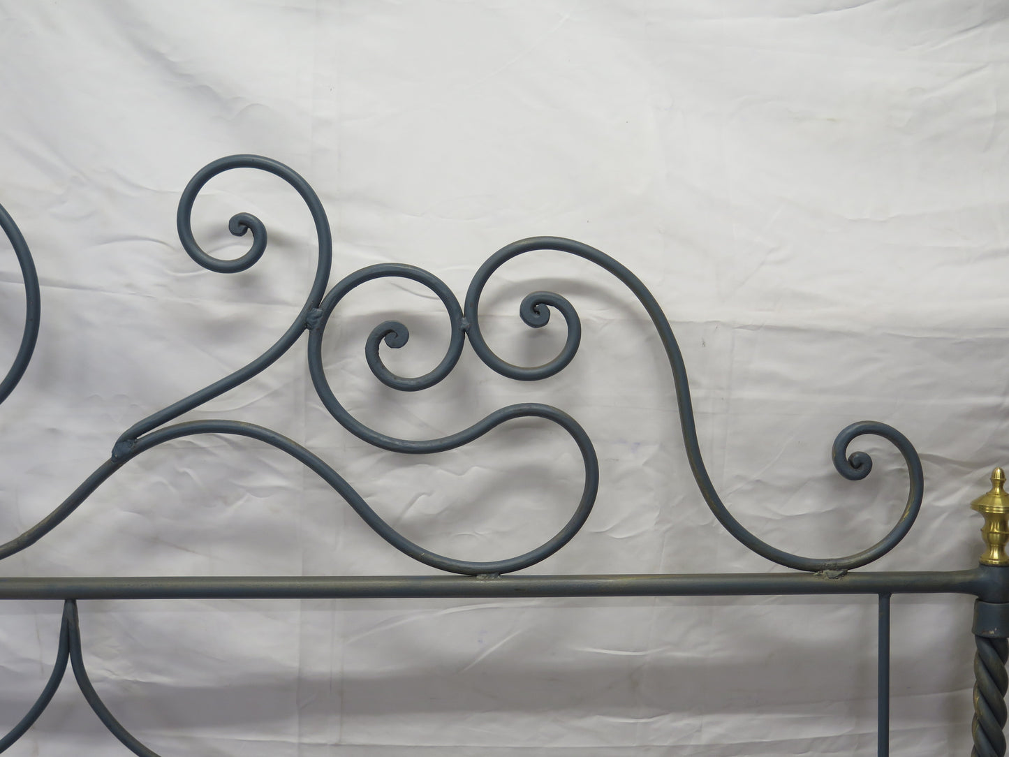 WROUGHT IRON HEADBOARD VINTAGE HEADBOARD FOR DOUBLE BED 62 CH