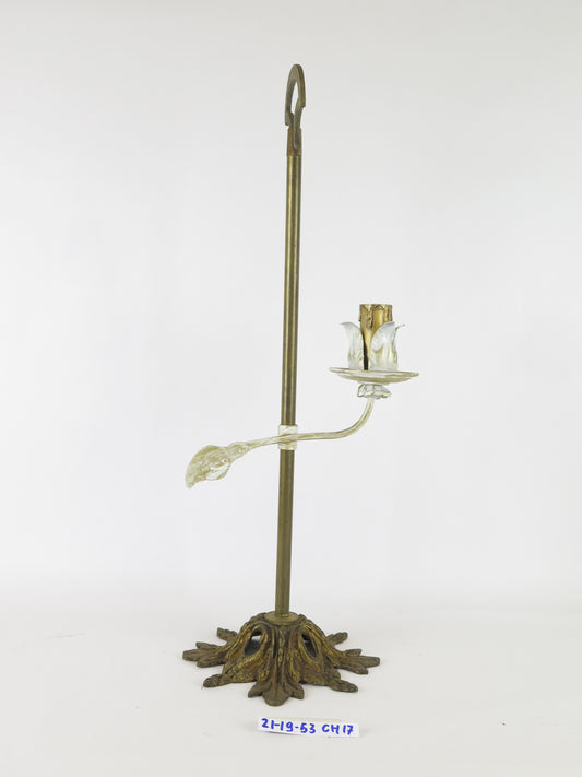TABLE LAMP IN METAL AND WROUGHT IRON FLORAL FLOWERS ARTE CH17